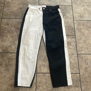 REVICE Two Tone Black & White Denim Size 28